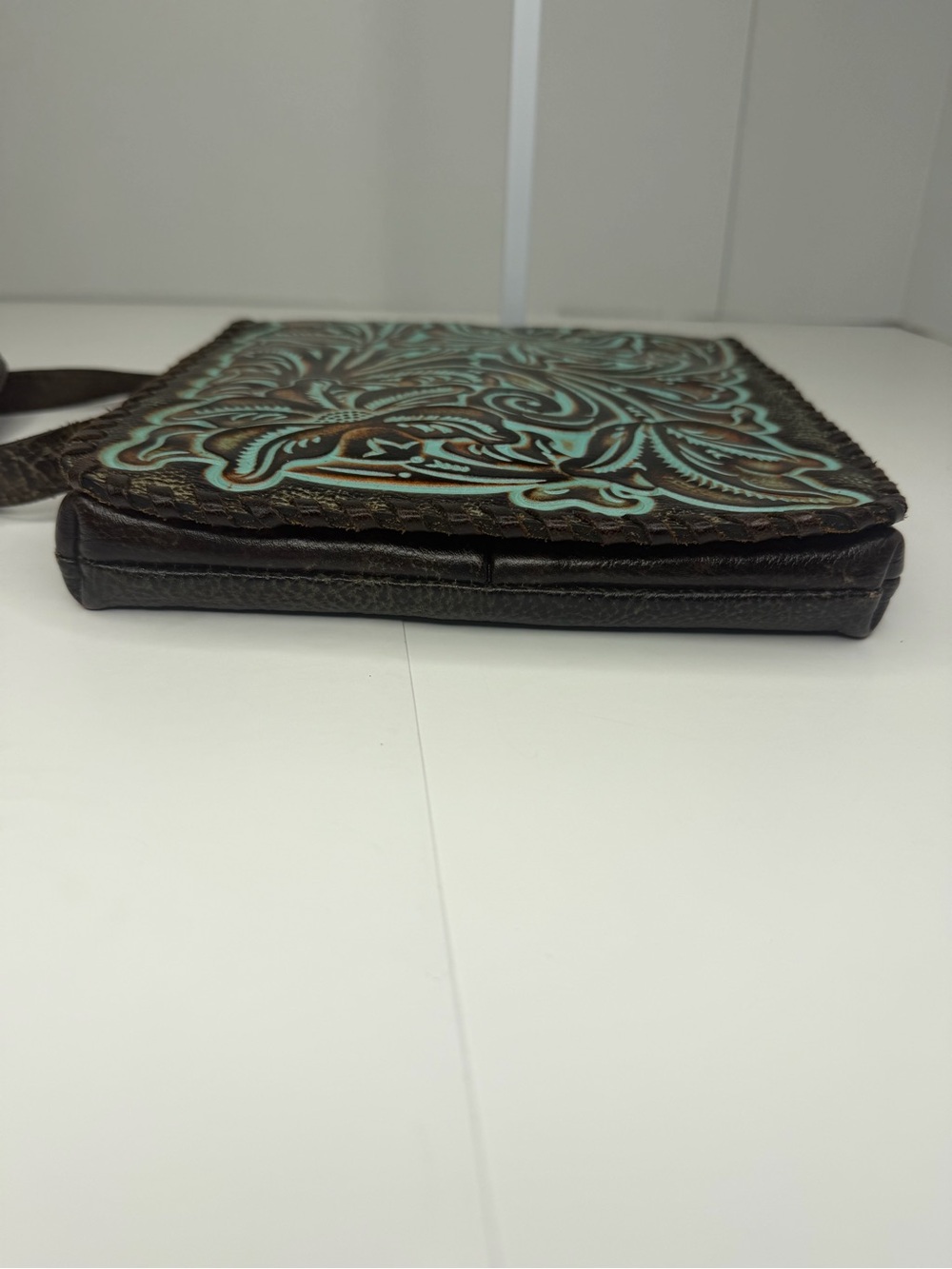 Patricia Nash Granada Crossbody Bag in Tooled Turquoise - Picture 6 of 14